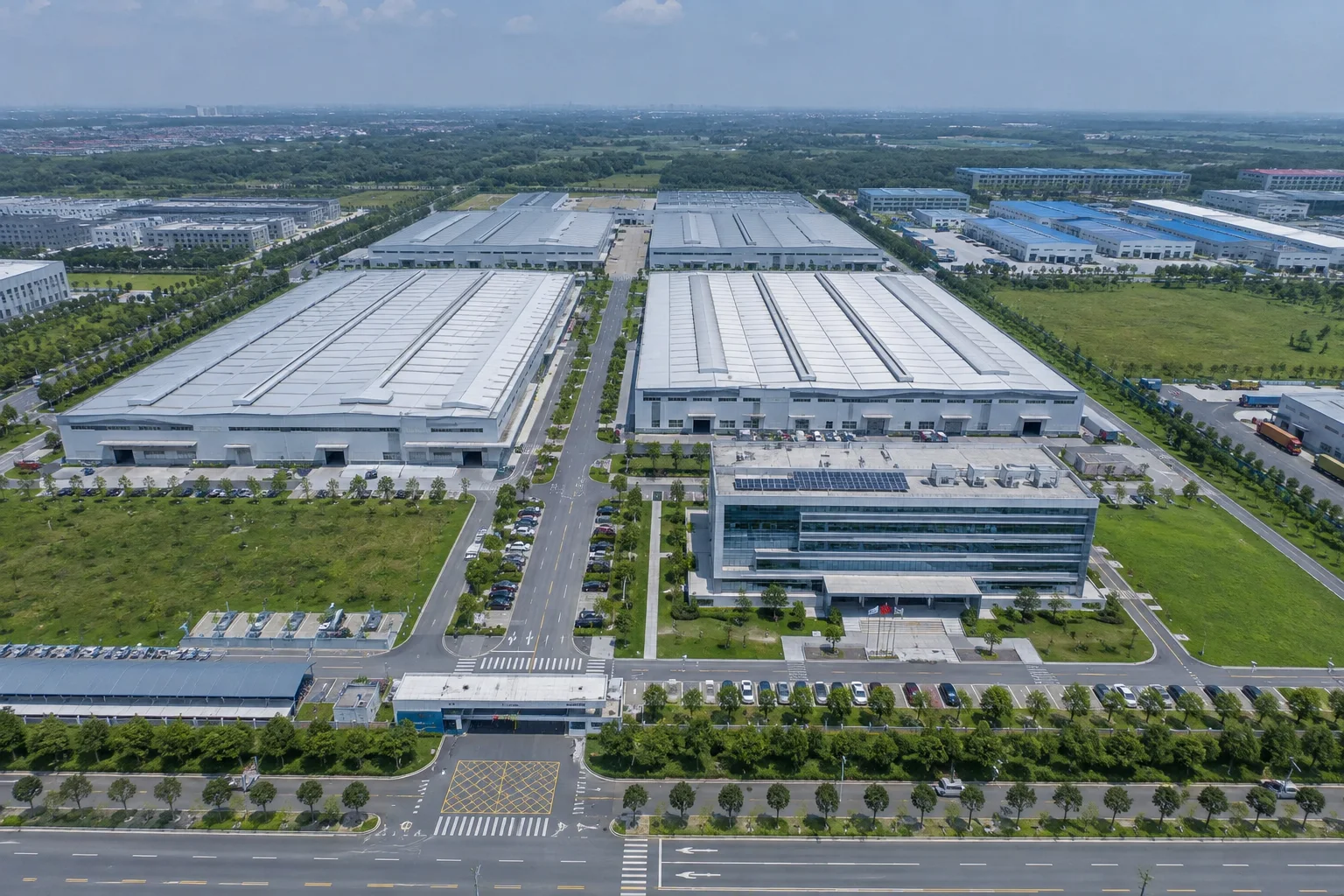 Aerial view of the Henan Cangyuan Machinery manufacturing campus